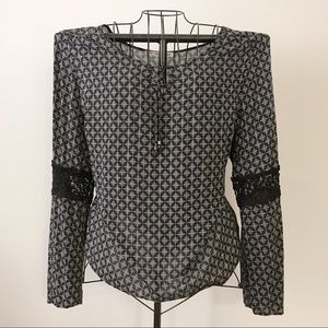 Maurices Plus Size Black and White Boho Top